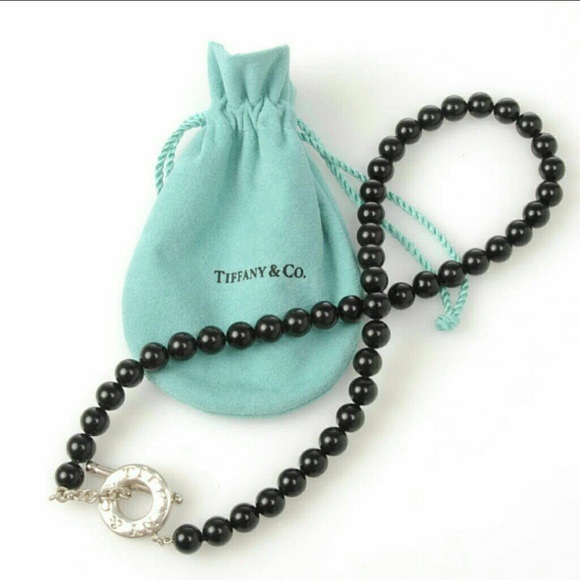 Tiffany & Co Onyx Beads Toggle Necklace - Picture 2 of 5
